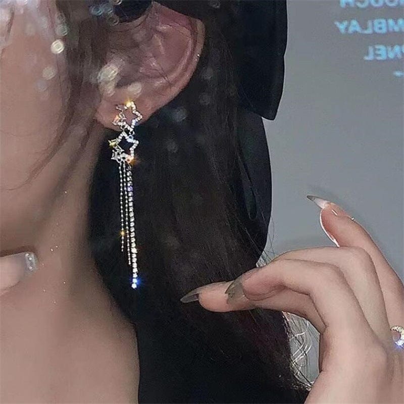 EmiSmile details matter XINGX Water Drop Tassel Earrings – Simple Elegance, Subtle Sparkle