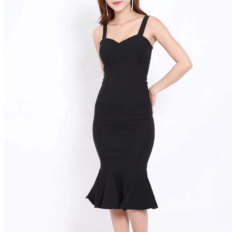EmiSmile Dreses Black / L Sexy Suspender Bodycon Dress for Women – Flirty, Fierce & Unforgettable