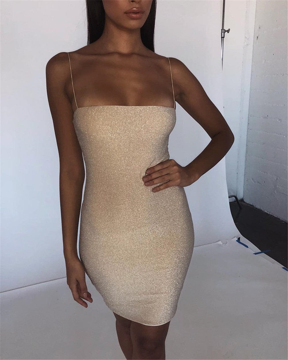 EmiSmile Dreses Gold / Sequin / L Sexy Sheath Bodycon Dress – Sleek, Elegant & Unapologetically Bold