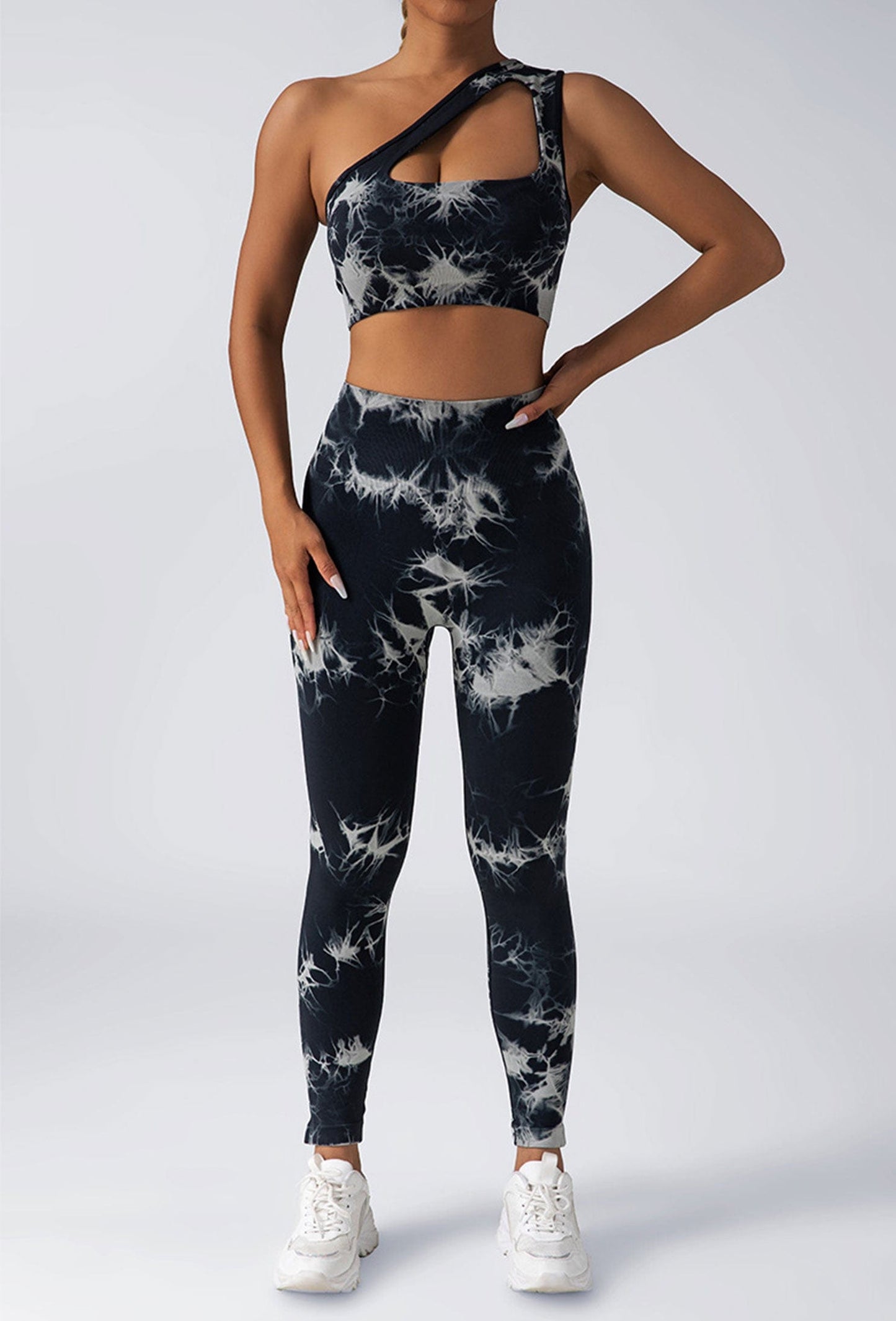EmiSmile tracksuit Scrunch Butt Lifting Workout Leggings – High Waisted Tie Dye Yoga Pants