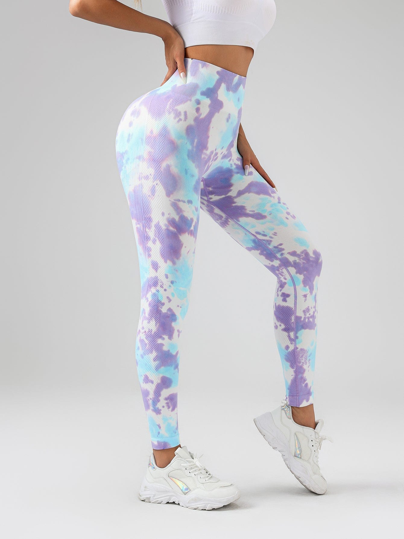 EmiSmile tracksuit Tie-Dye Scrunch Butt Lifting Leggings for Women  | High-Waisted Tummy Control Yoga & Workout Pants
