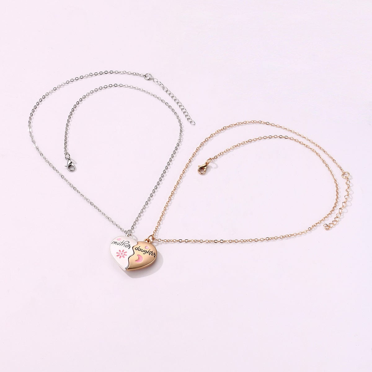 null accessories 2PCS Set Jewelry Mother Daughter Necklace