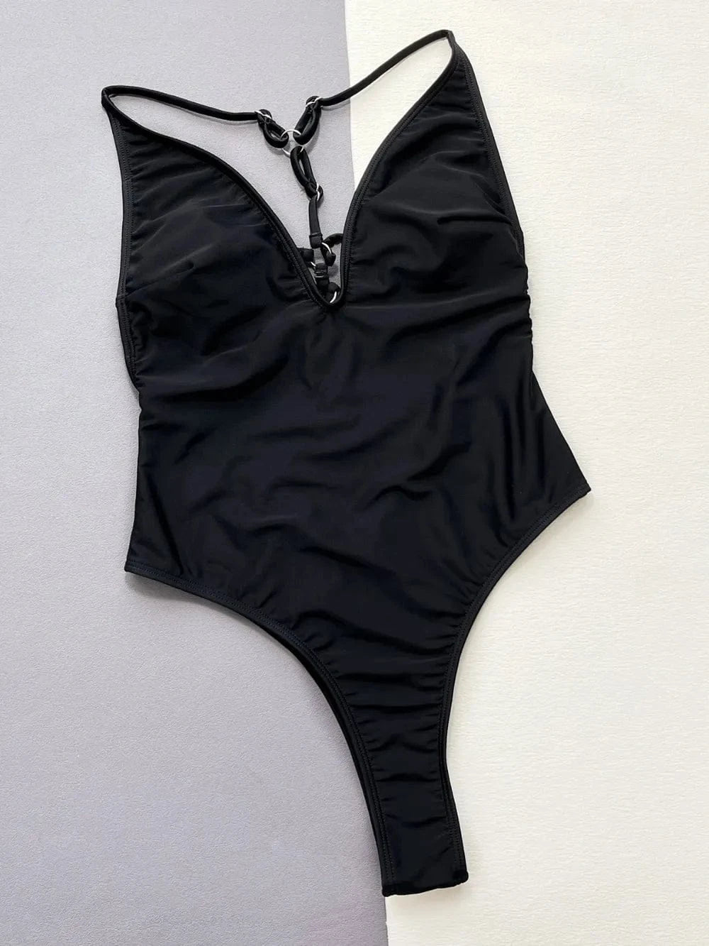 Trendsi 𝑺𝑾𝑰𝑴𝑾𝑬𝑨𝑹 Cutout Plunge Spaghetti Strap One-Piece Swimwear