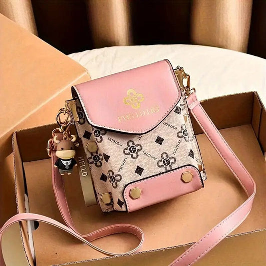 Trendsi 4 Small Crossbody Phone Bag Travel Crossbody Cellphone Wallet Bag Shoulder Bag Coffee