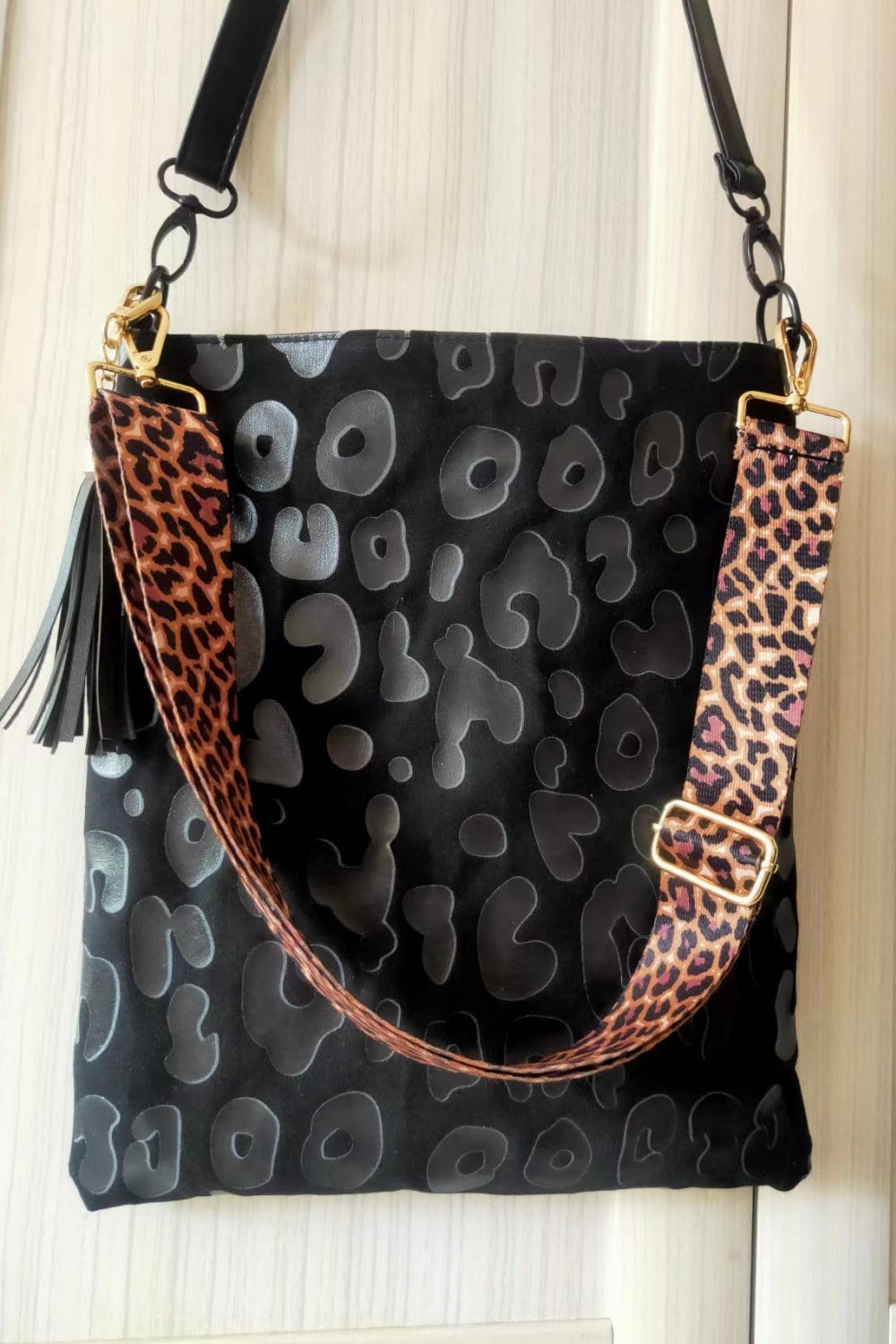 Trendsi Adored PU Leather Shoulder Bag with Tassel
