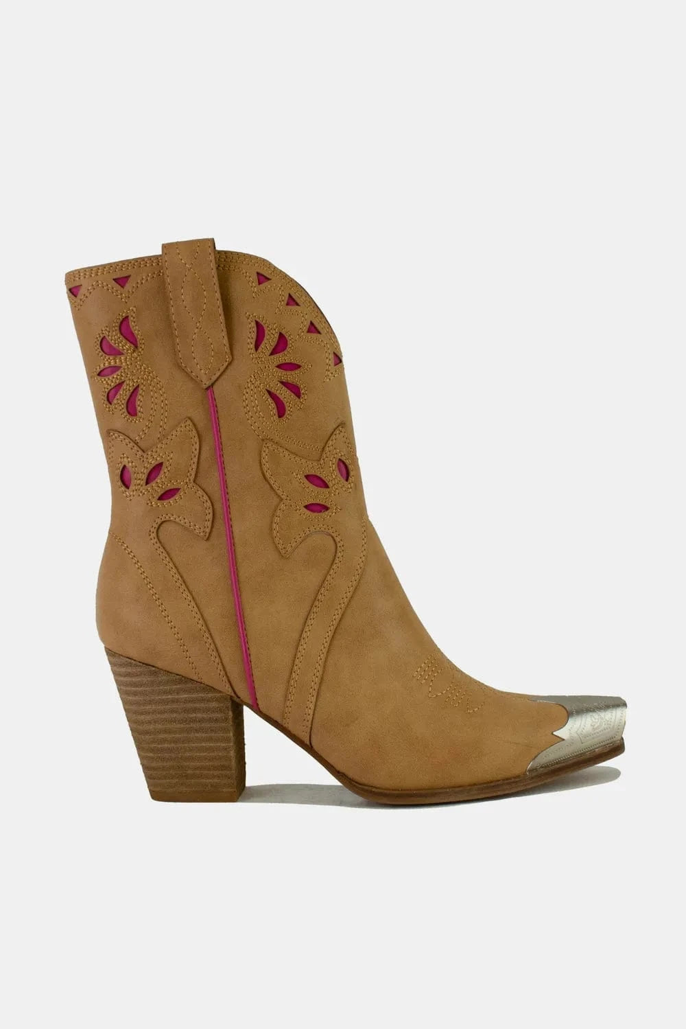 Trendsi Beast Fashion Cut-Out Floral Embroidery Boots