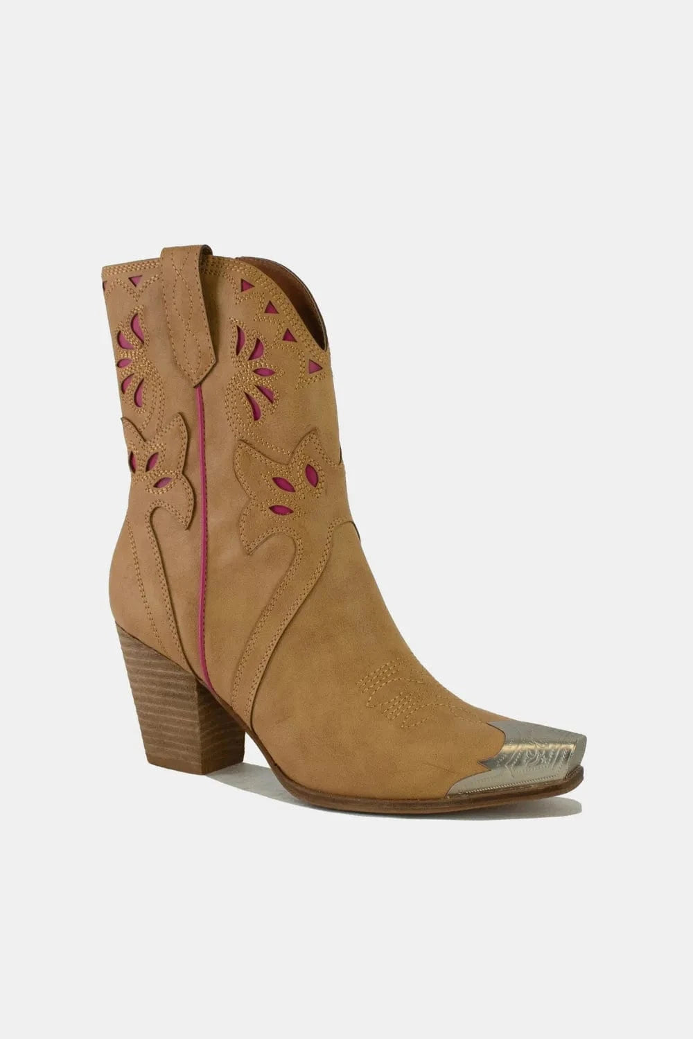 Trendsi Beast Fashion Cut-Out Floral Embroidery Boots