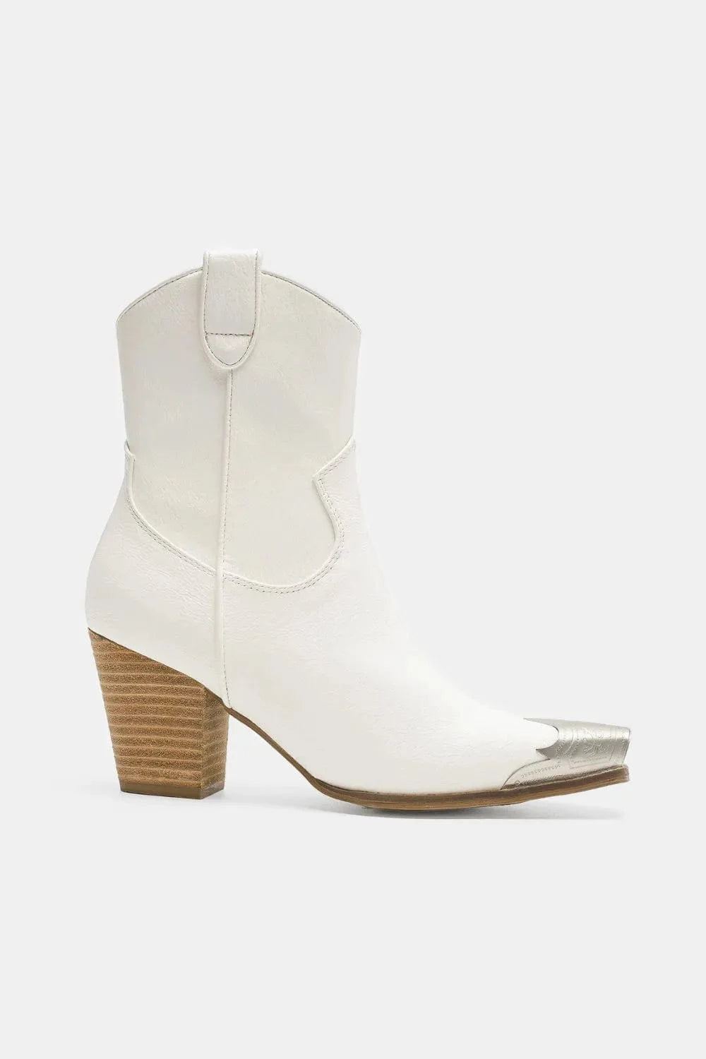 Trendsi Beast Fashion Faux Leather Block Heel Boots with Side Zippers