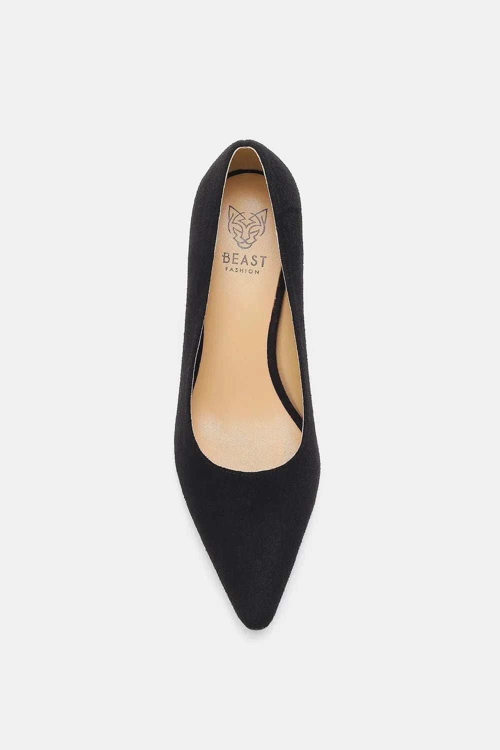 Trendsi Beast Fashion Faux Suede Point Toe Pumps