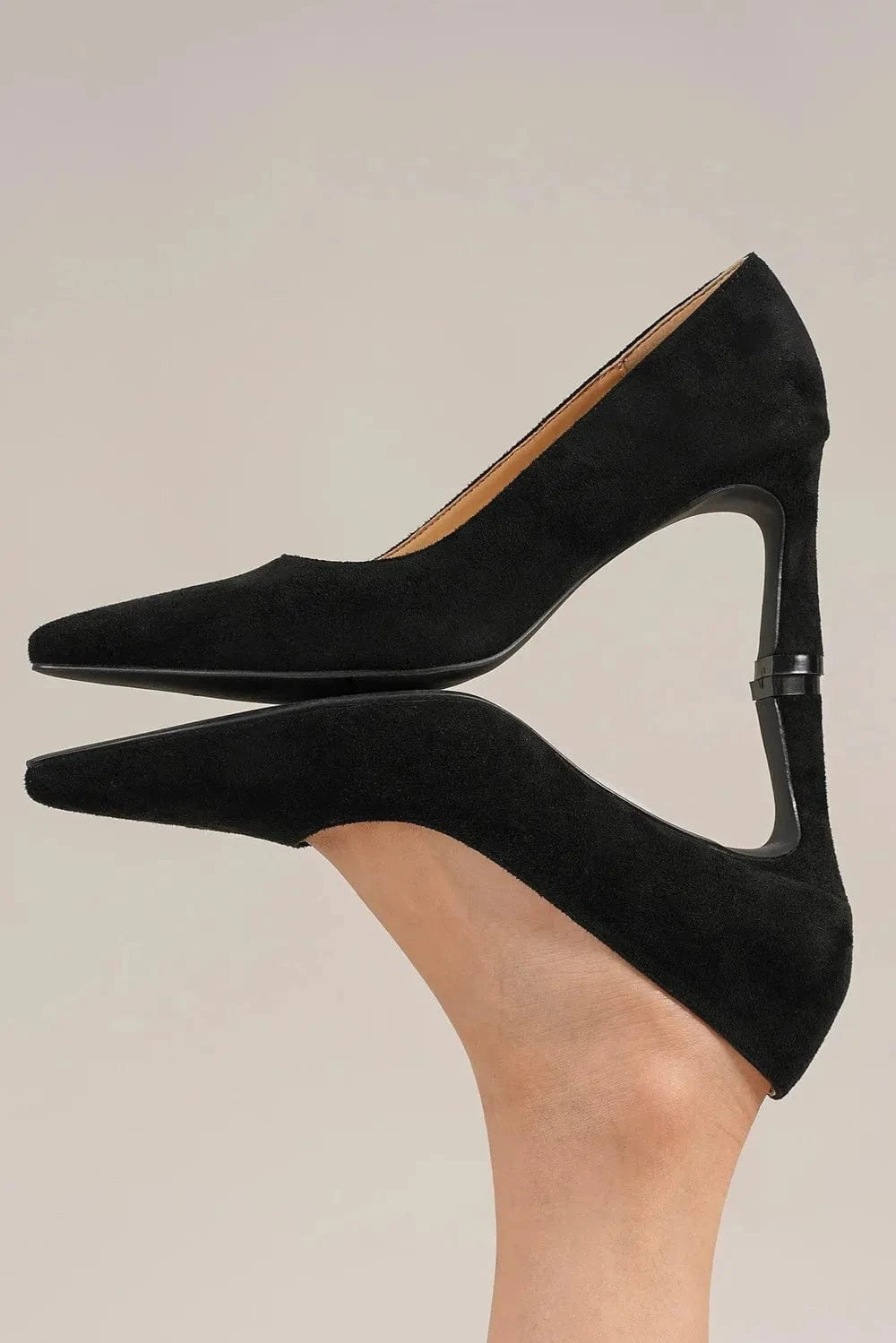 Trendsi Beast Fashion Faux Suede Point Toe Pumps