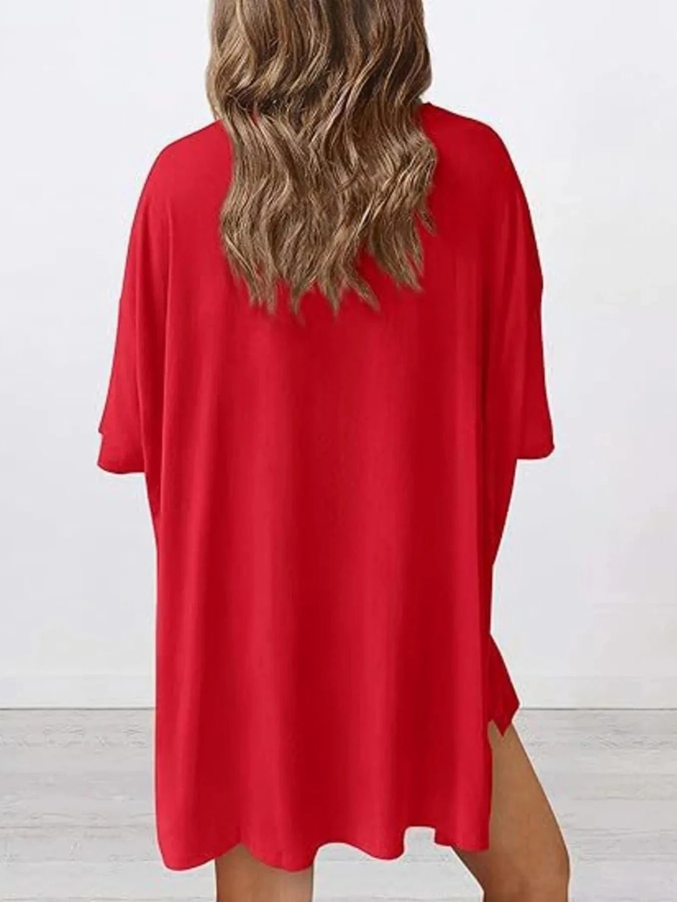 Trendsi Blazer&Shorts Full Size Oversized Round Neck Top and Shorts Set Plus Size