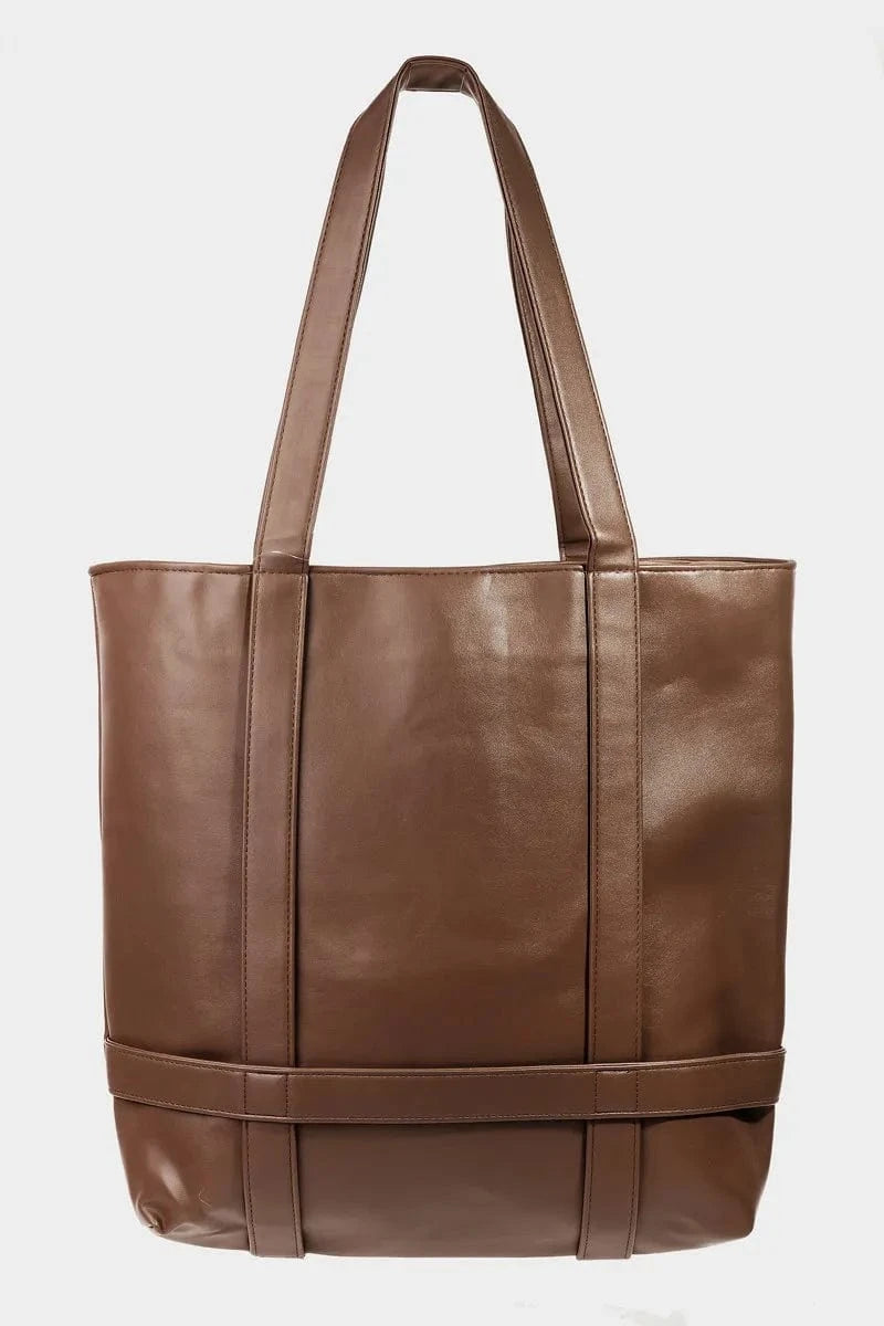 Trendsi Brown / One Size Fame Hat Carrier Tote Bag