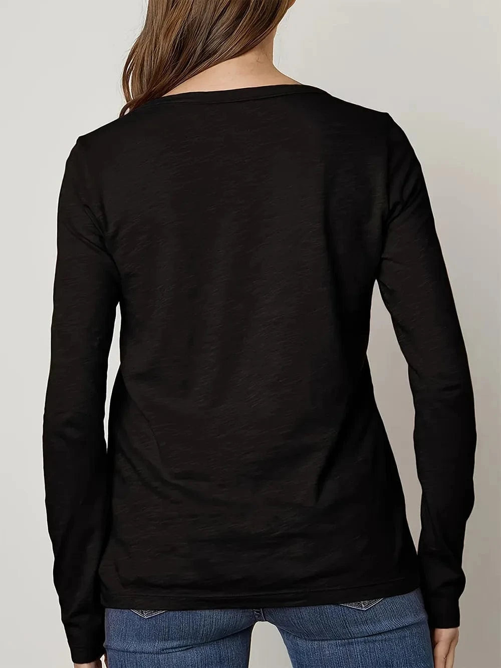 Trendsi Crisscross Leopard Long Sleeve T-Shirt