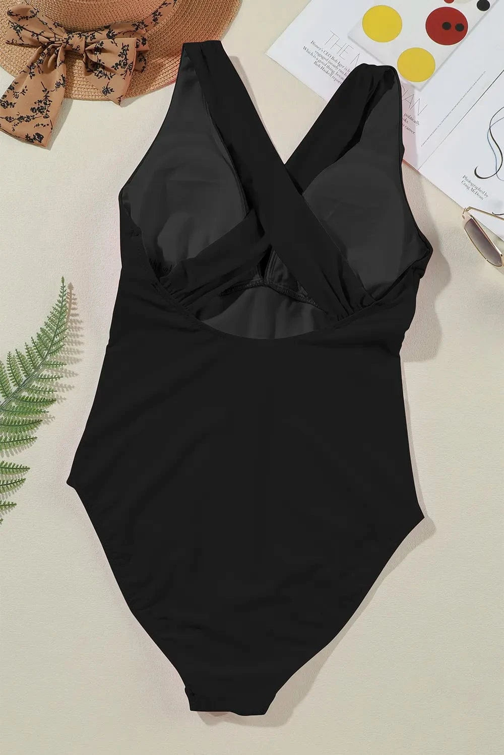 Trendsi Crisscross Wide Strap One-Piece Swimwear
