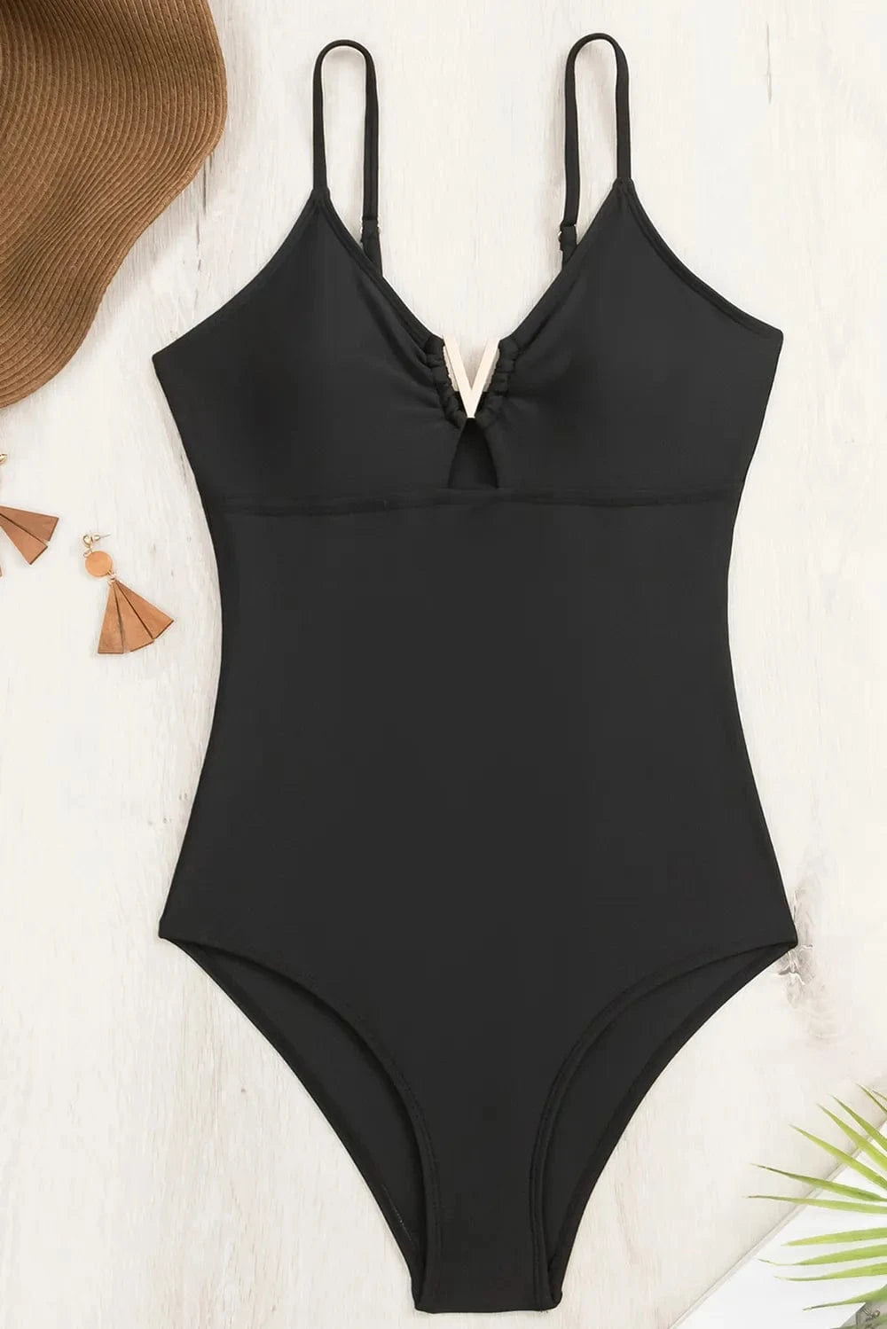 Trendsi Cutout Spaghetti Strap One-Piece Swimwear