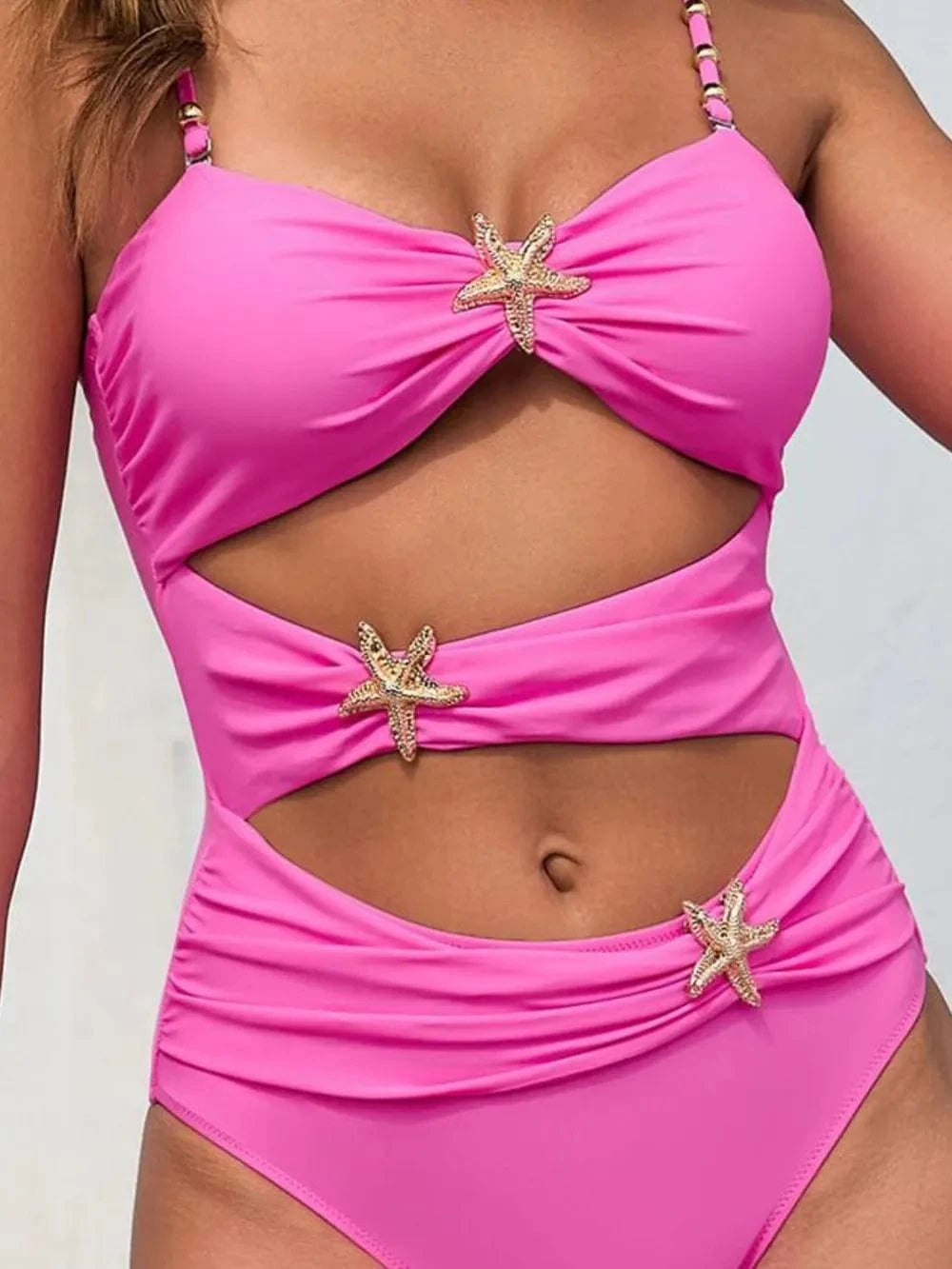 Trendsi Cutout Spaghetti Strap One-Piece Swimwear
