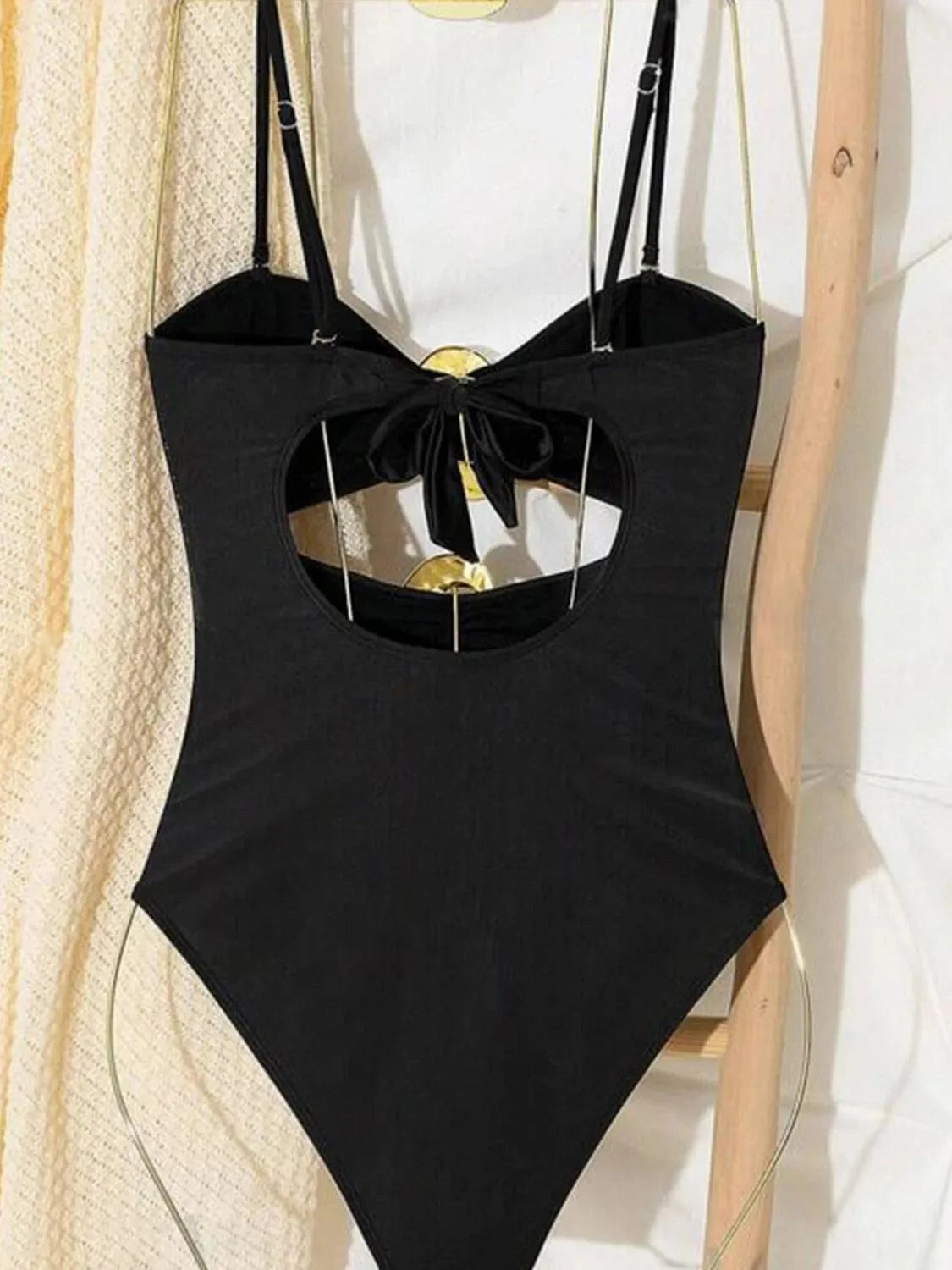 Trendsi Cutout Sweetheart Neck One-Piece Swimwear