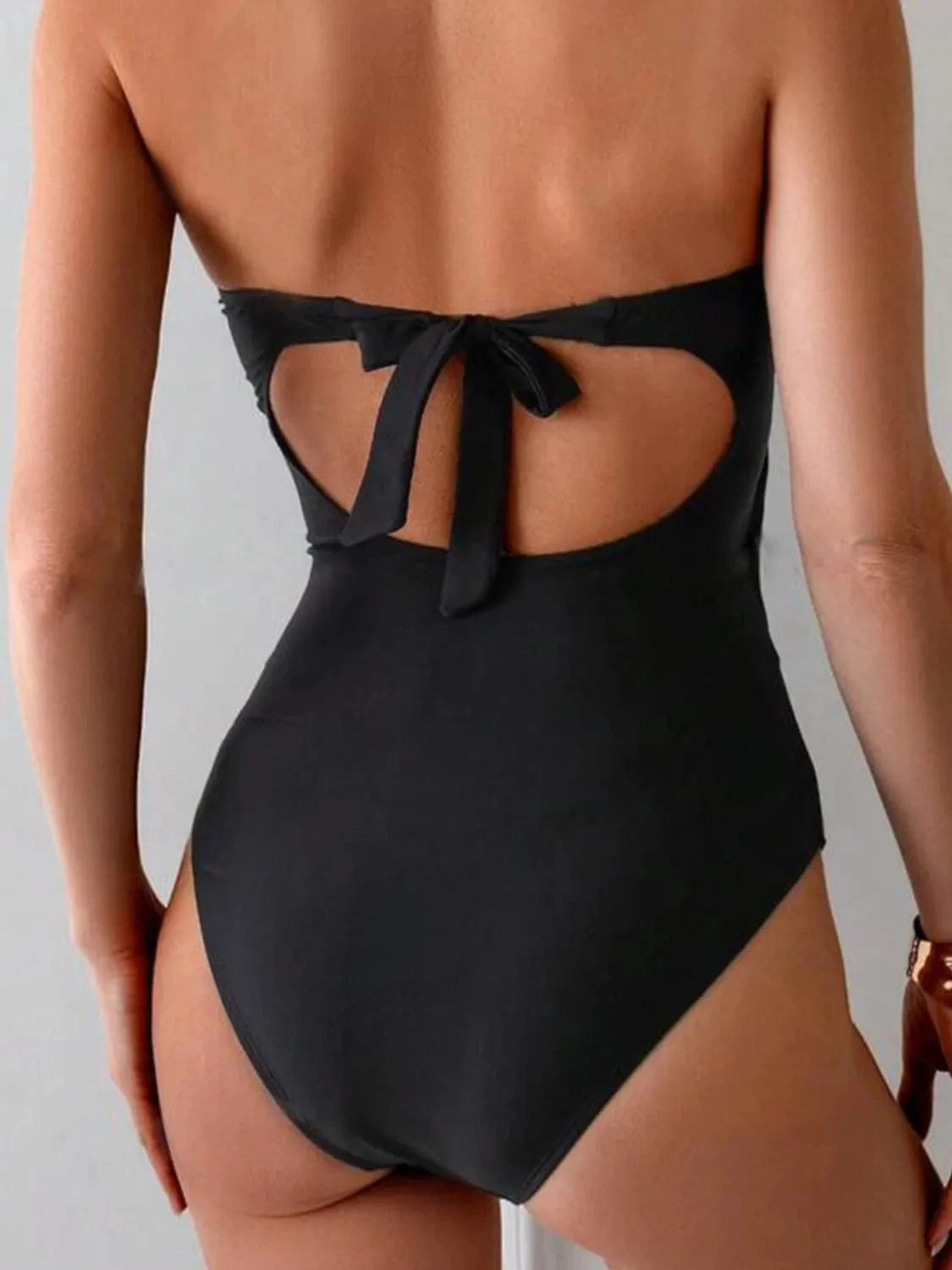 Trendsi Cutout Sweetheart Neck One-Piece Swimwear