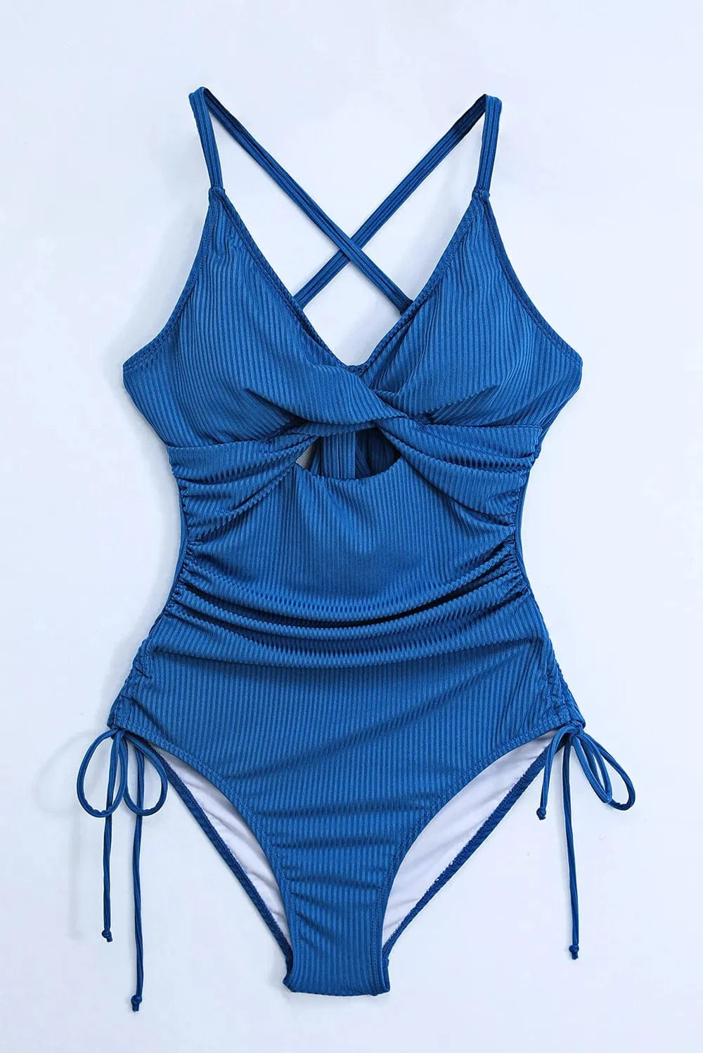 Trendsi Cutout V-Neck Spaghetti Strap One-Piece Swimwear