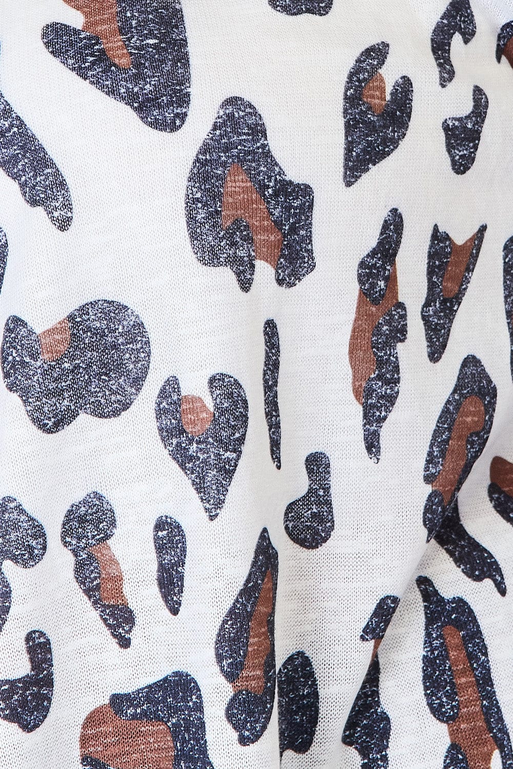 Trendsi Double Take Leopard Long Sleeve Cardigan