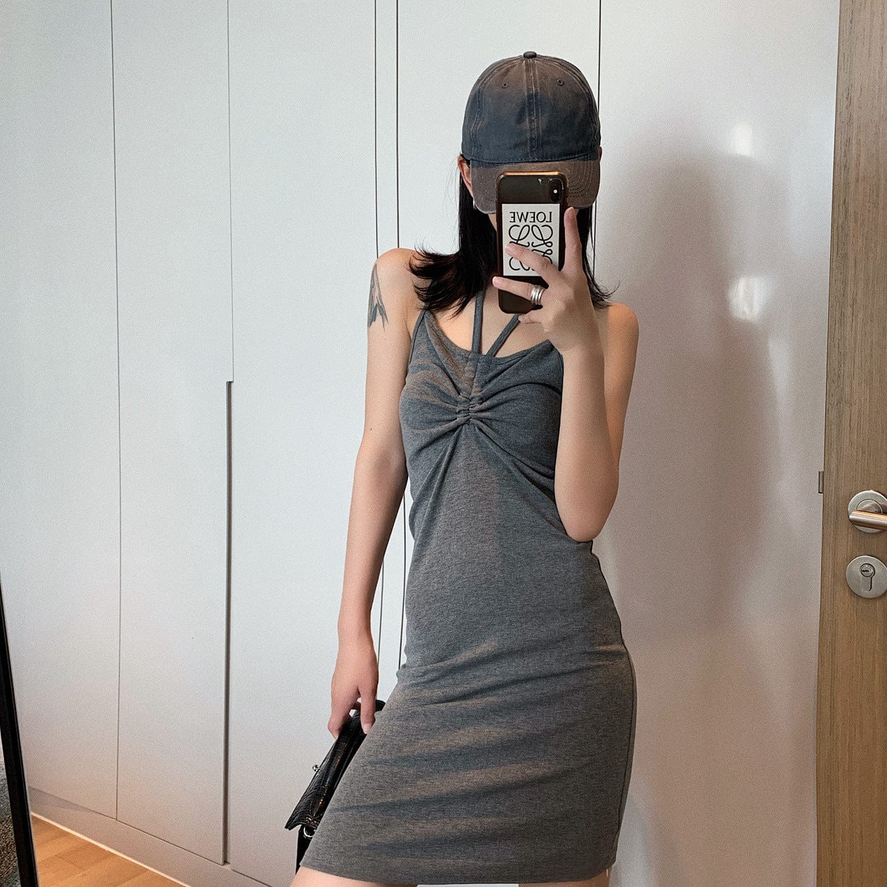 Trendsi Dreses Grey / L Sexy Slim Bodycon Dress – Sleek, Hot & Unforgettable