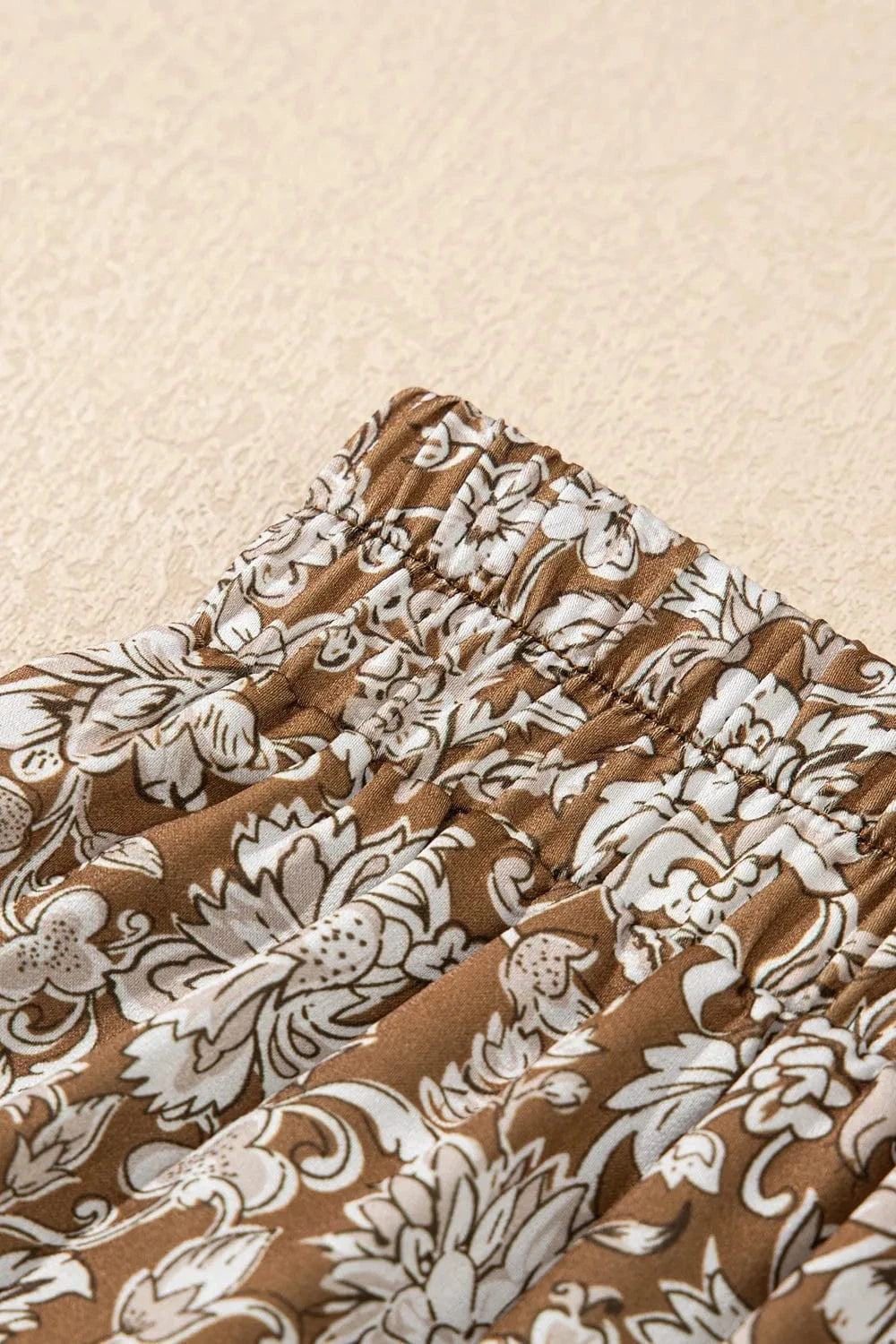 Trendsi Floral Print Tiered Maxi Skirt