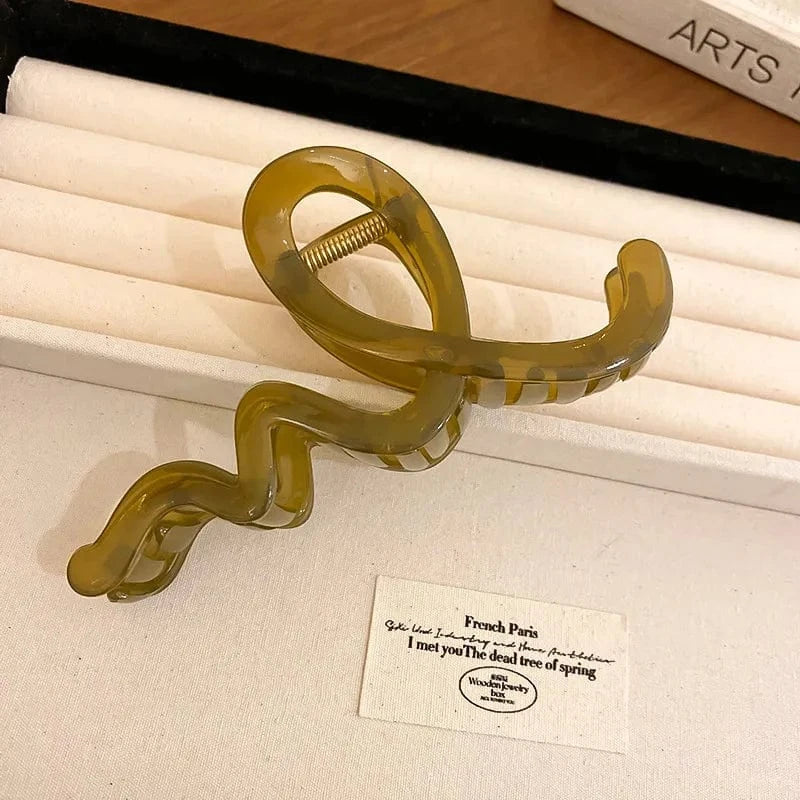 Trendsi hair clips Olive / One Size Acrylic Hair Claw Clip