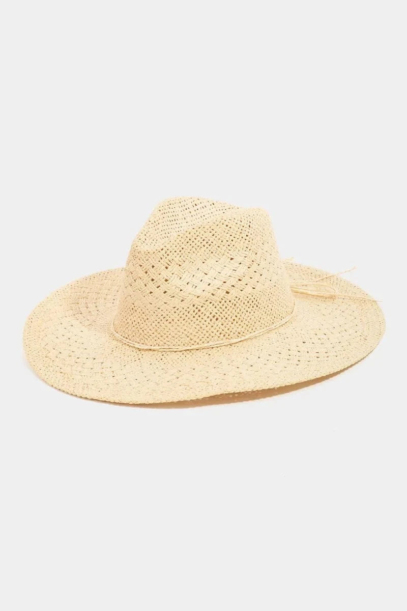 Trendsi IV / One Size Fame Straw Braided Sun Hat