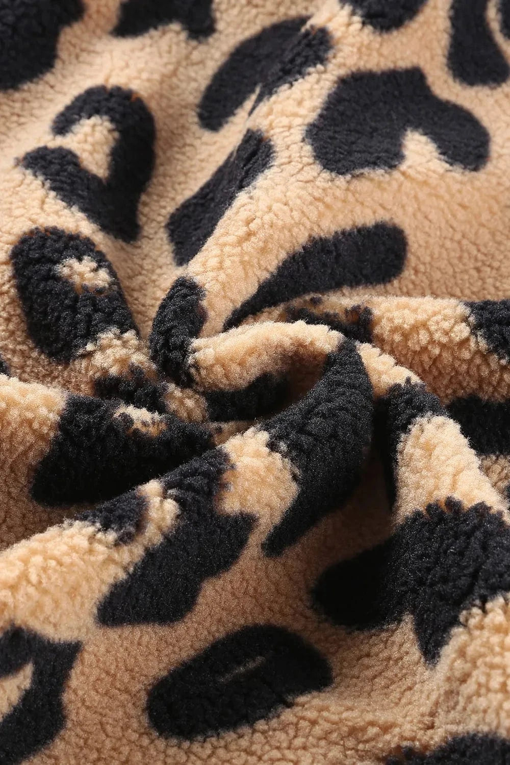 Trendsi Leopard Button Up Long Sleeve Jacket