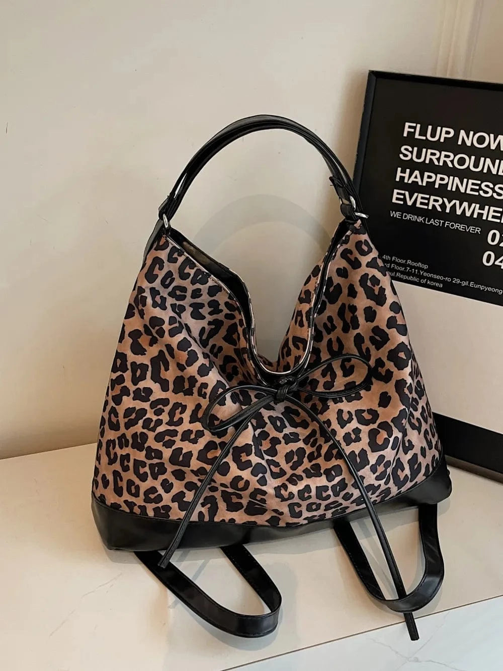Trendsi Leopard Dual Purpose Crossbody Bag