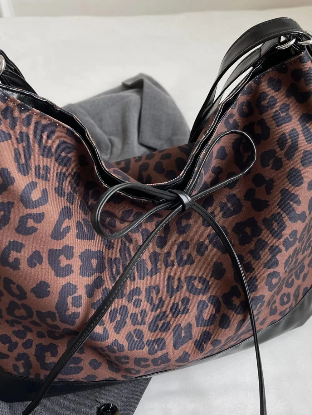 Trendsi Leopard Dual Purpose Crossbody Bag