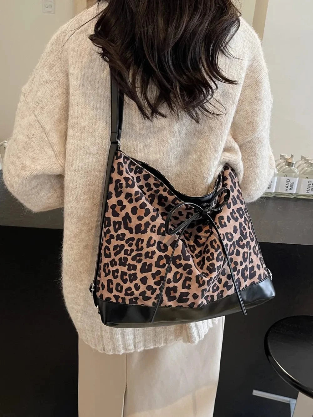 Trendsi Leopard Dual Purpose Crossbody Bag