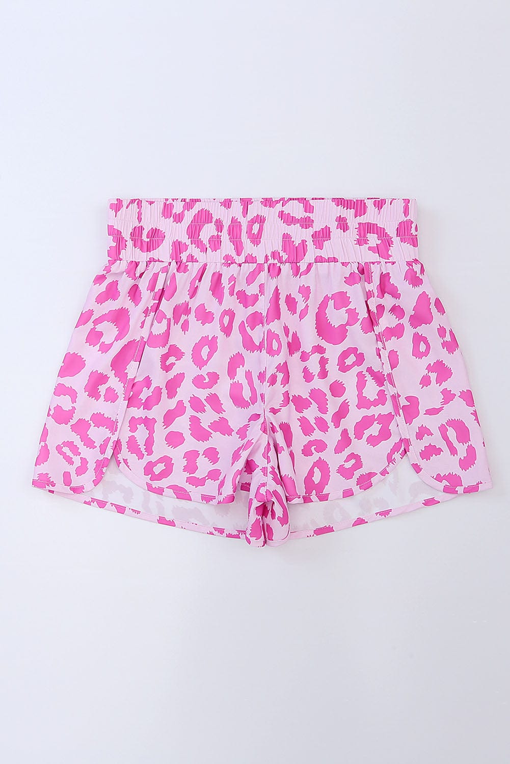 Trendsi Leopard Elastic Waist Shorts