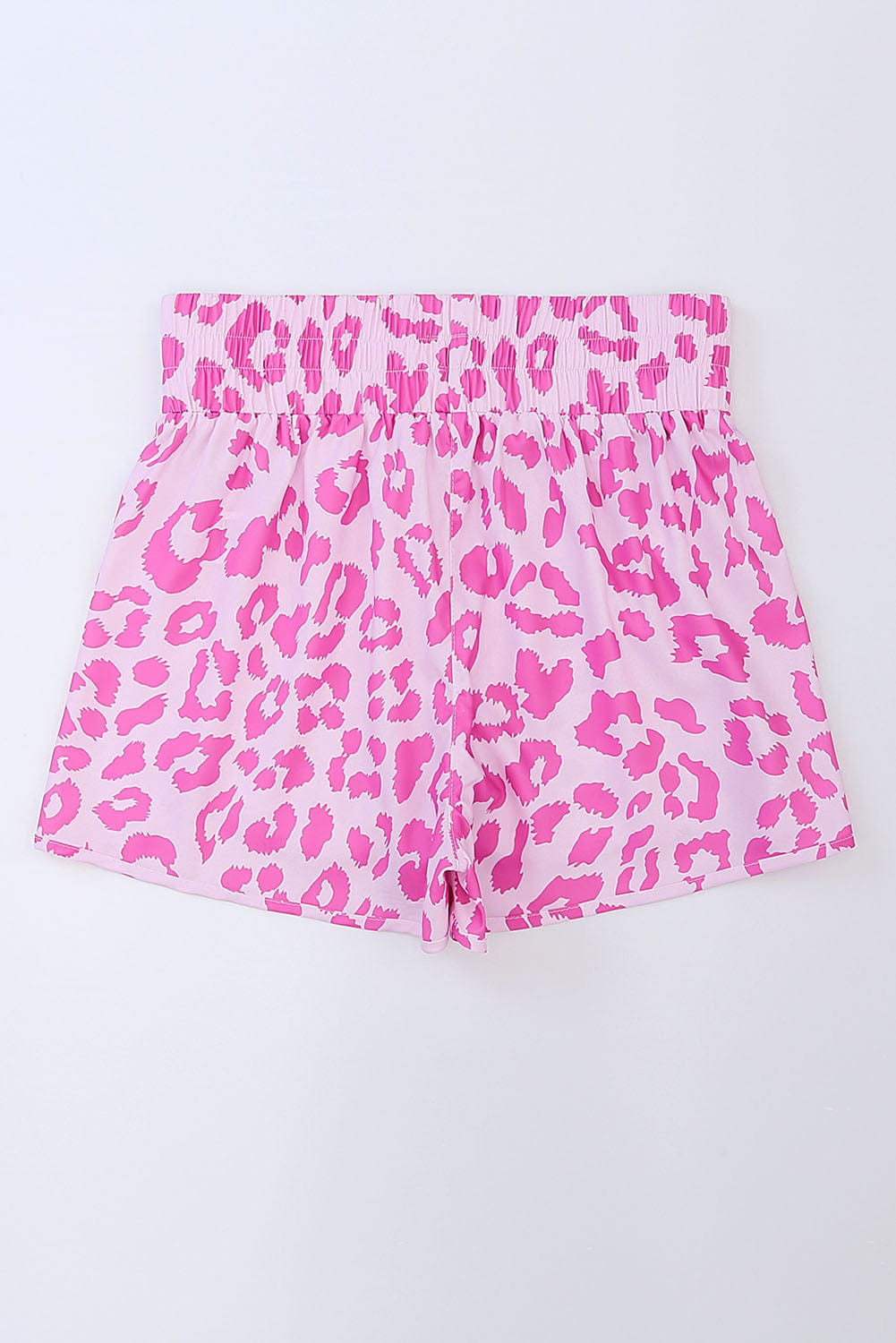 Trendsi Leopard Elastic Waist Shorts