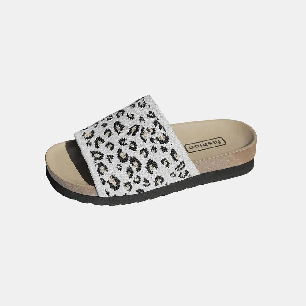 Trendsi Leopard Open Toe Sandals
