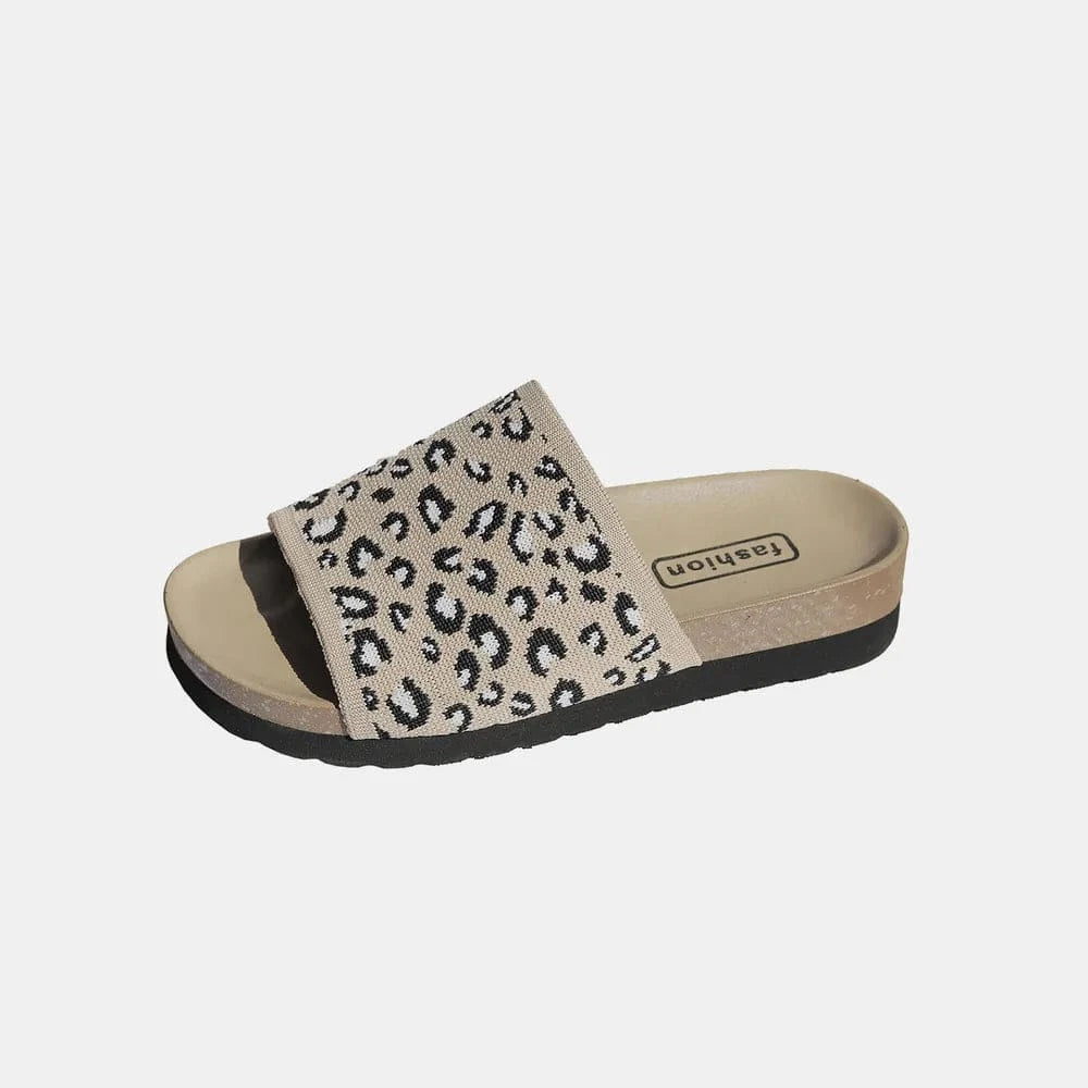 Trendsi Leopard Open Toe Sandals