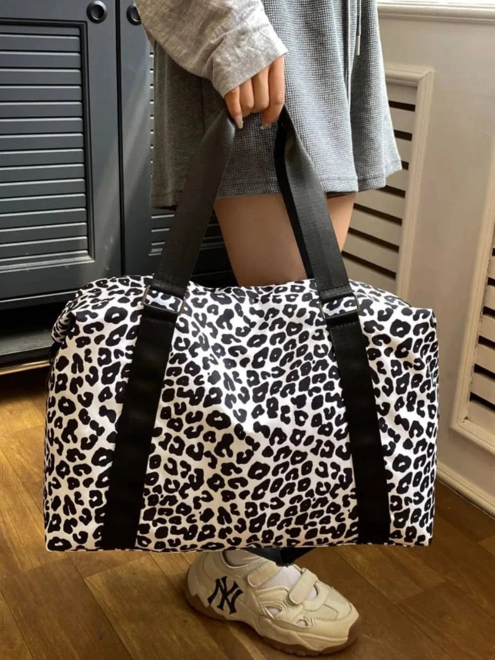 Trendsi Oxford Cloth Leopard 2-Piece Bag Set