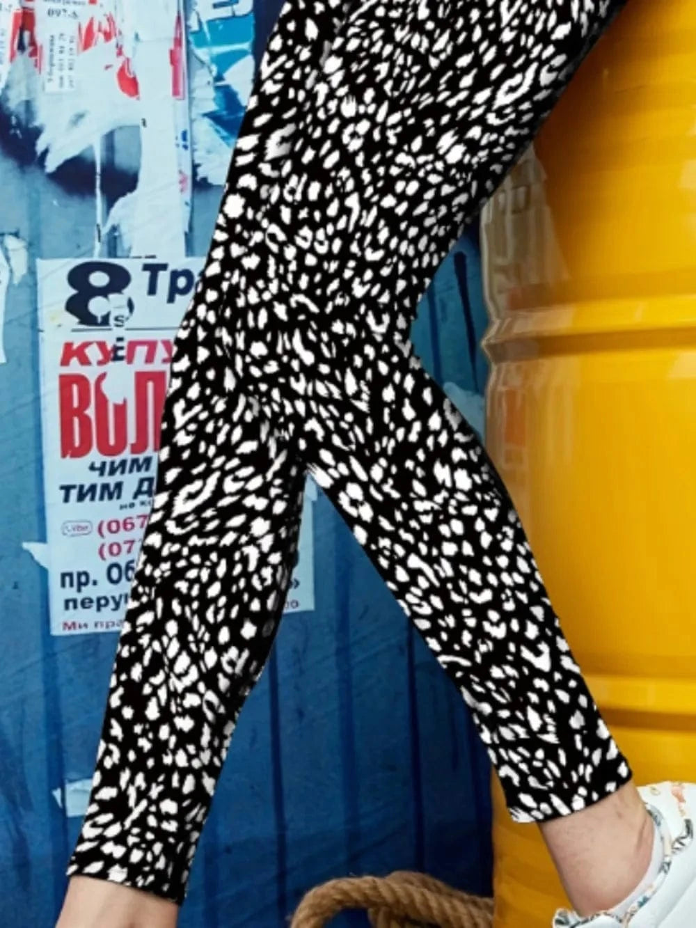 Trendsi Printed High Waist Skinny Leggings