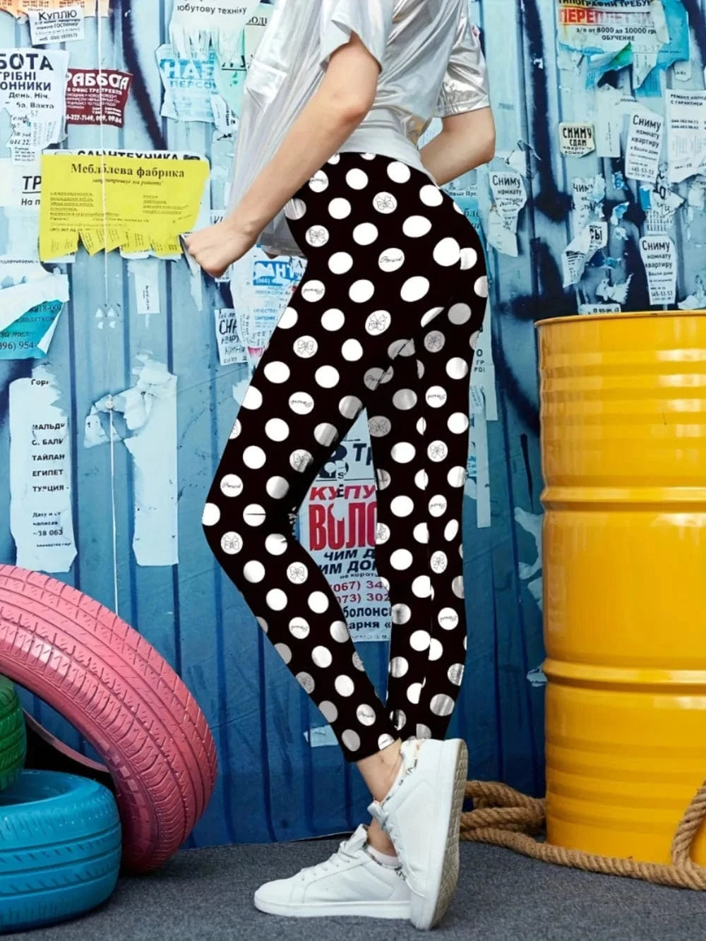 Trendsi Printed High Waist Skinny Leggings