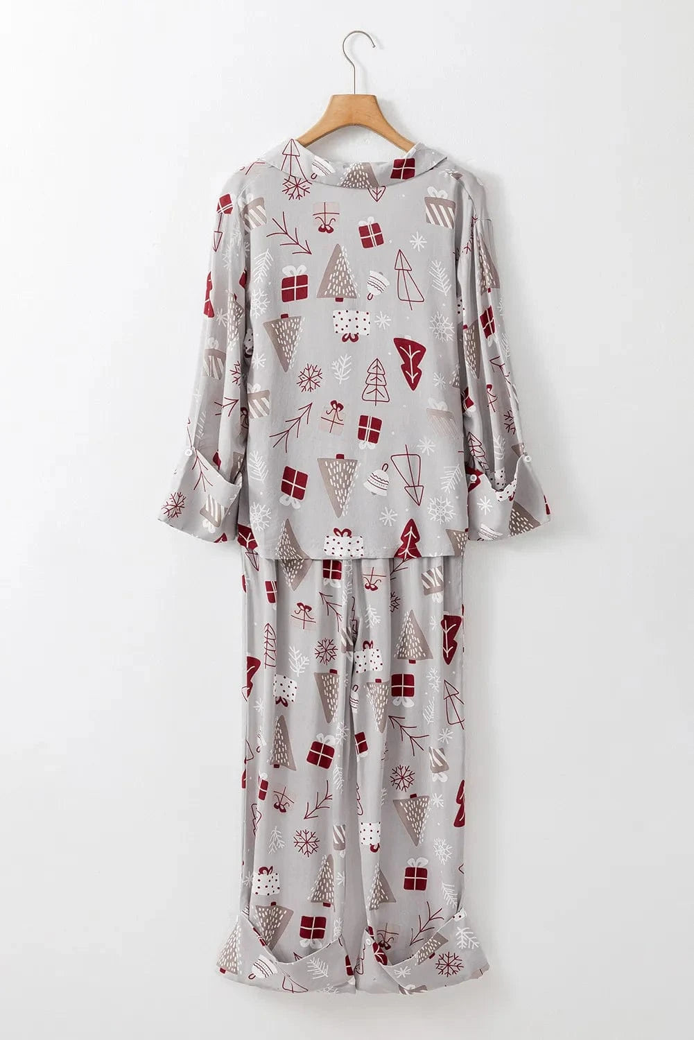 Trendsi Printed Long Sleeve Top and Pants Lounge Set