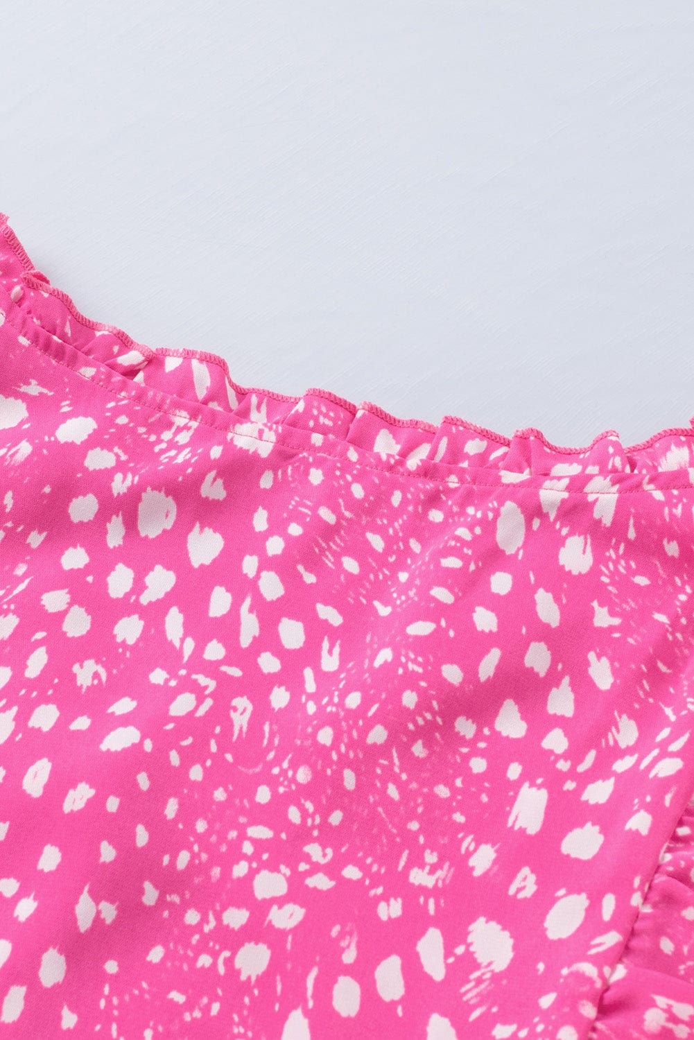 Trendsi Printed V-Neck Butterfly Sleeve Tank
