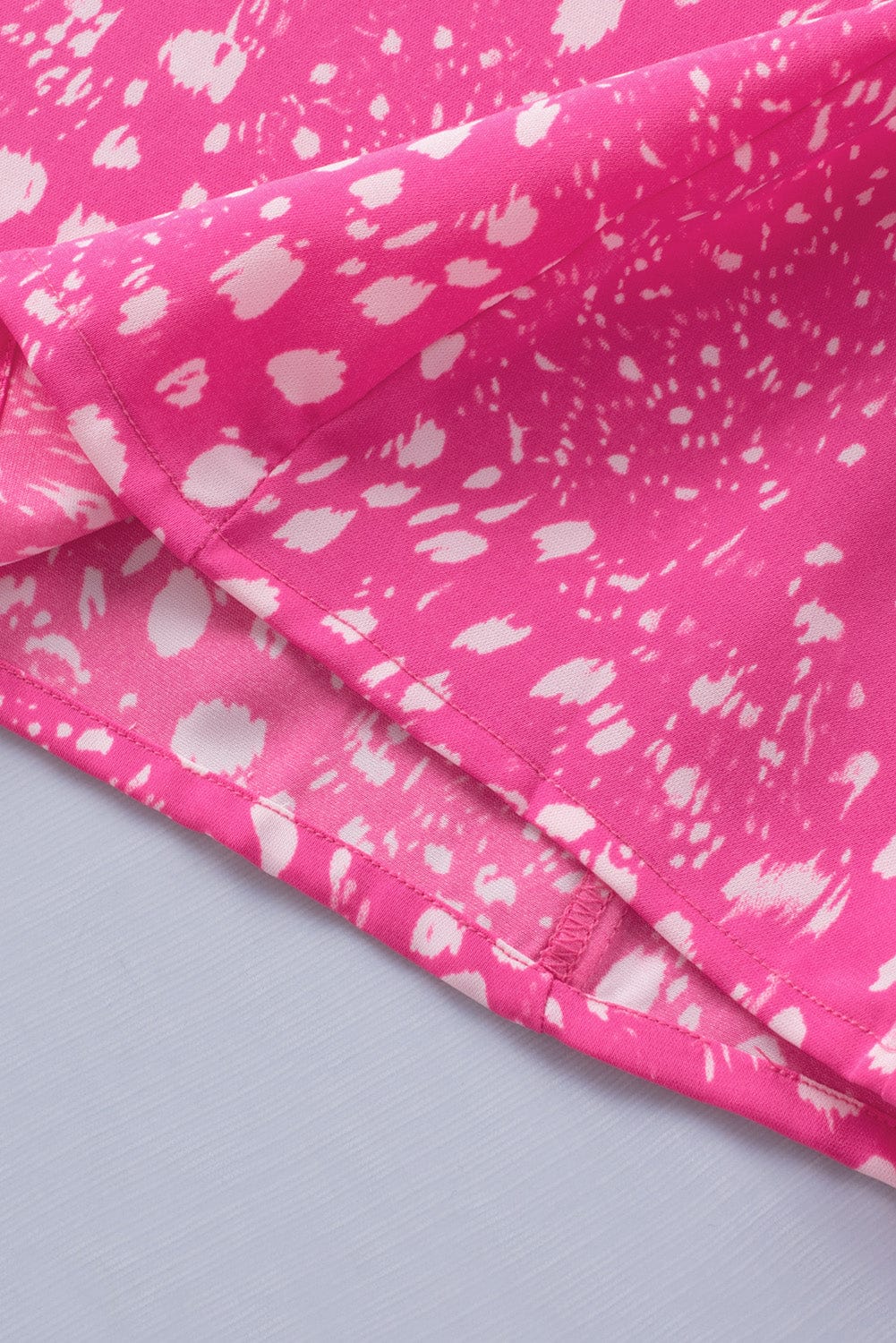 Trendsi Printed V-Neck Butterfly Sleeve Tank