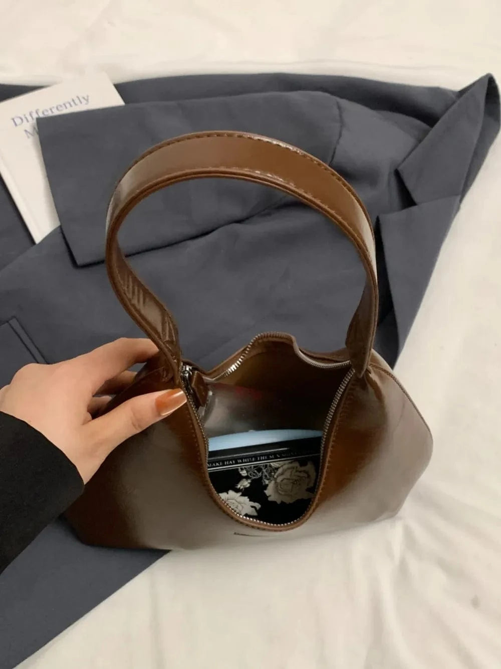 Trendsi PU Leather Shoulder Bag