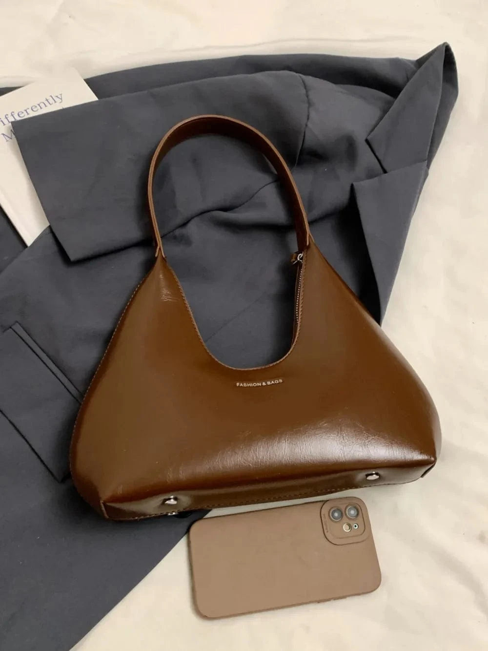 Trendsi PU Leather Shoulder Bag
