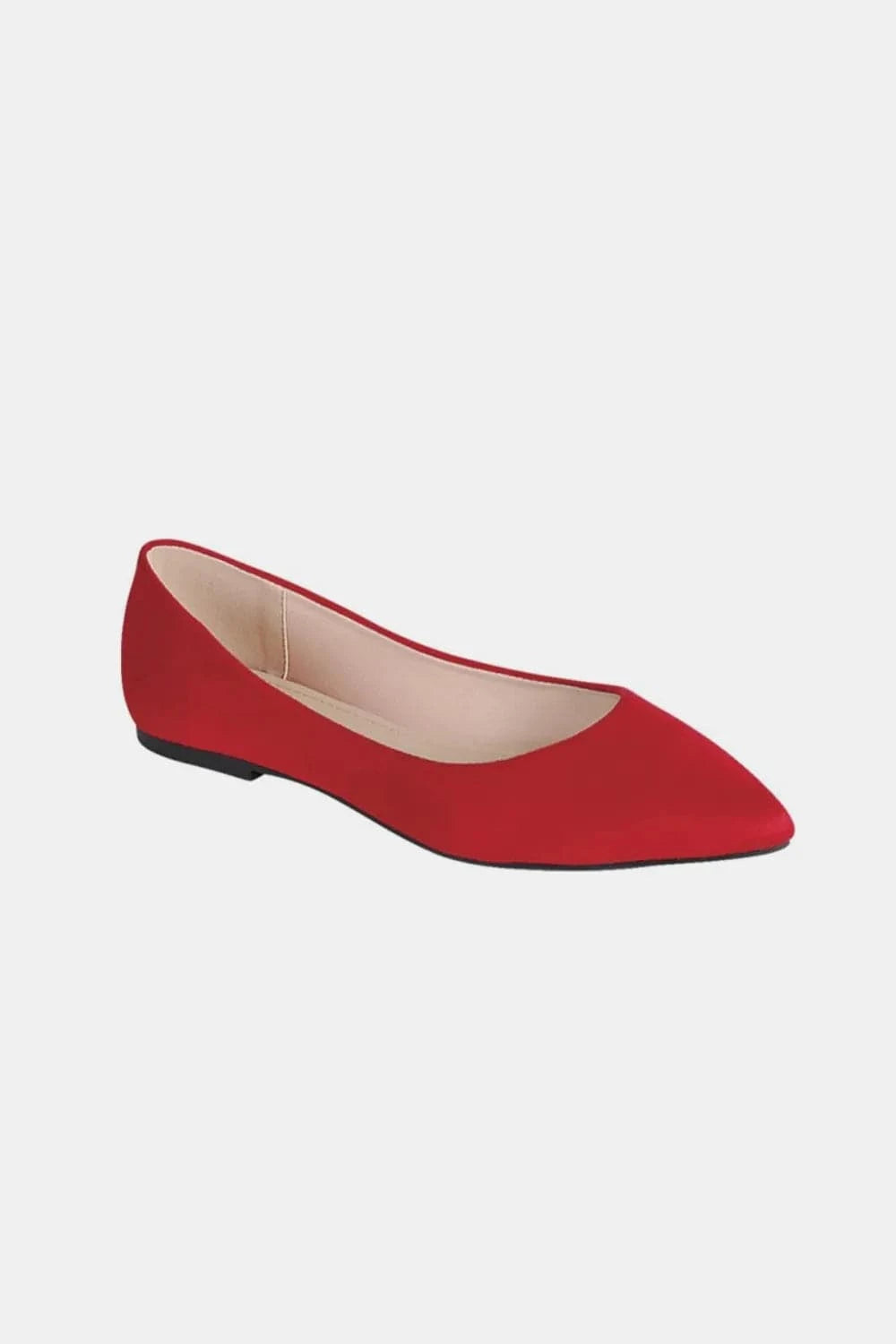 Trendsi Red / 6 Forever Link Pointy Toe Slip On Flat Loafers