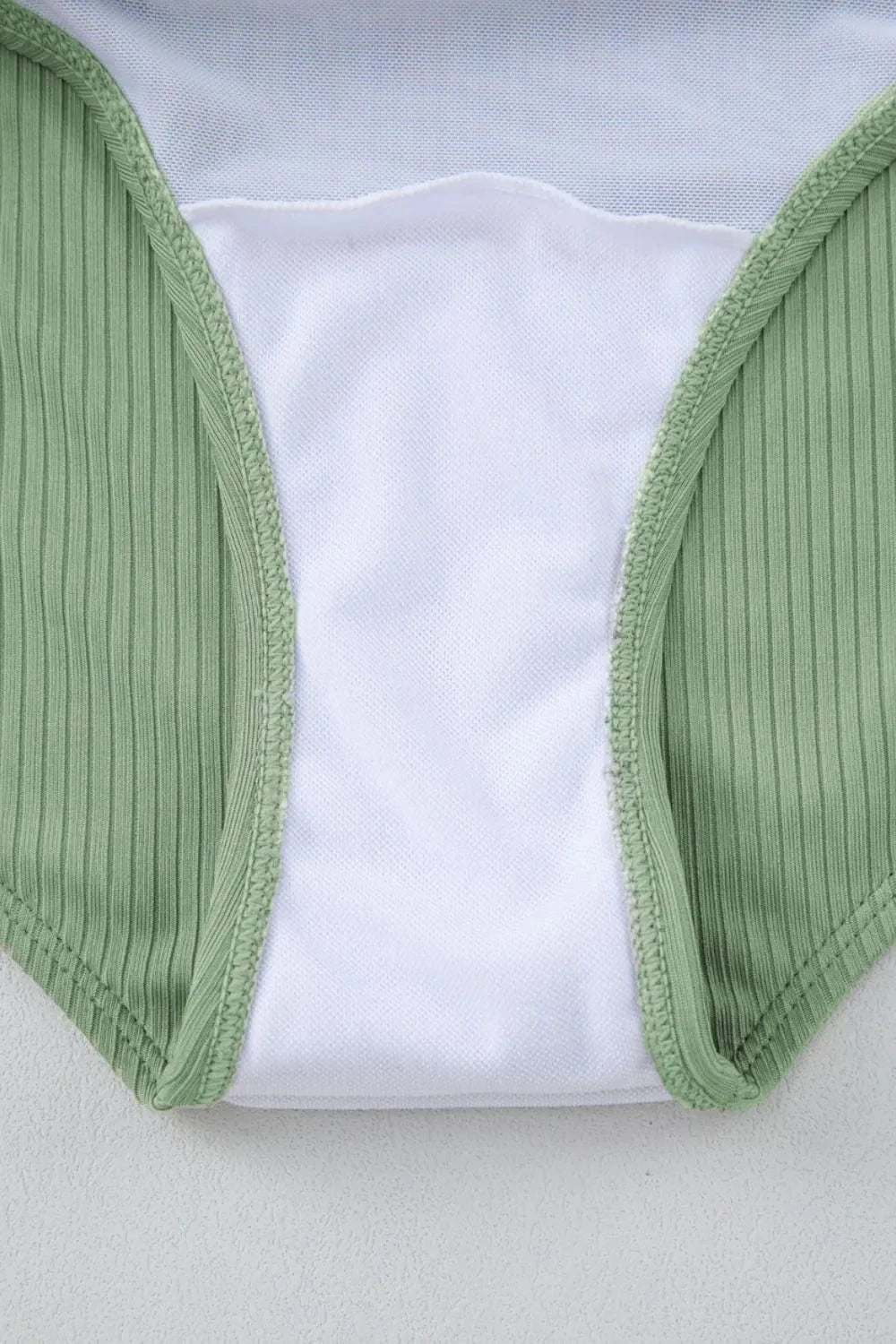 Trendsi Ribbed Drawstring Sides Cutout One Piece Swimsuit