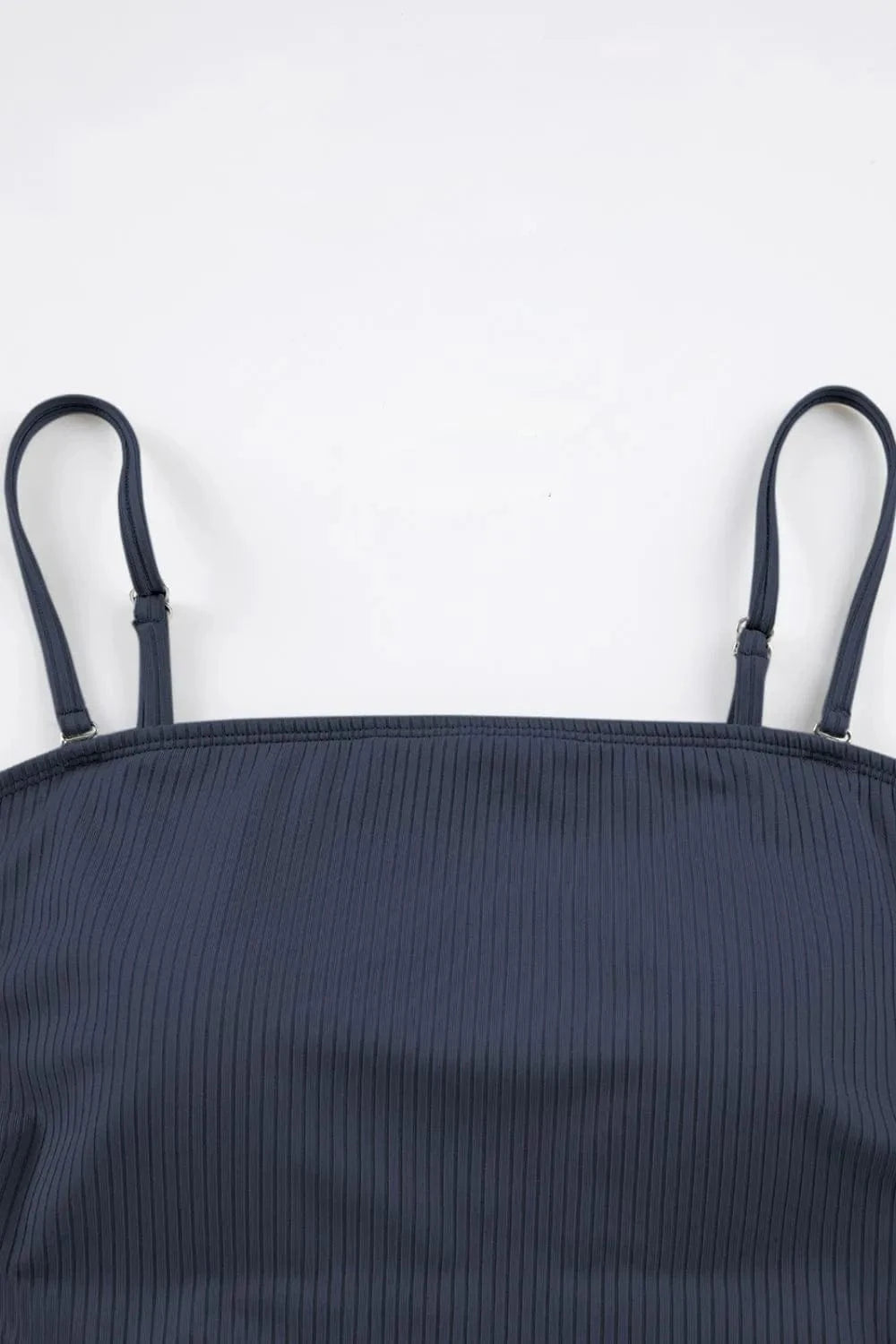 Trendsi Ribbed Drawstring Sides Cutout One Piece Swimsuit