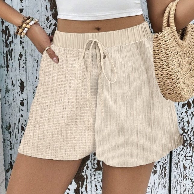 Trendsi shorts "Lace-Up Knit Summer Shorts – Comfy, Cute & Effortlessly Cool"