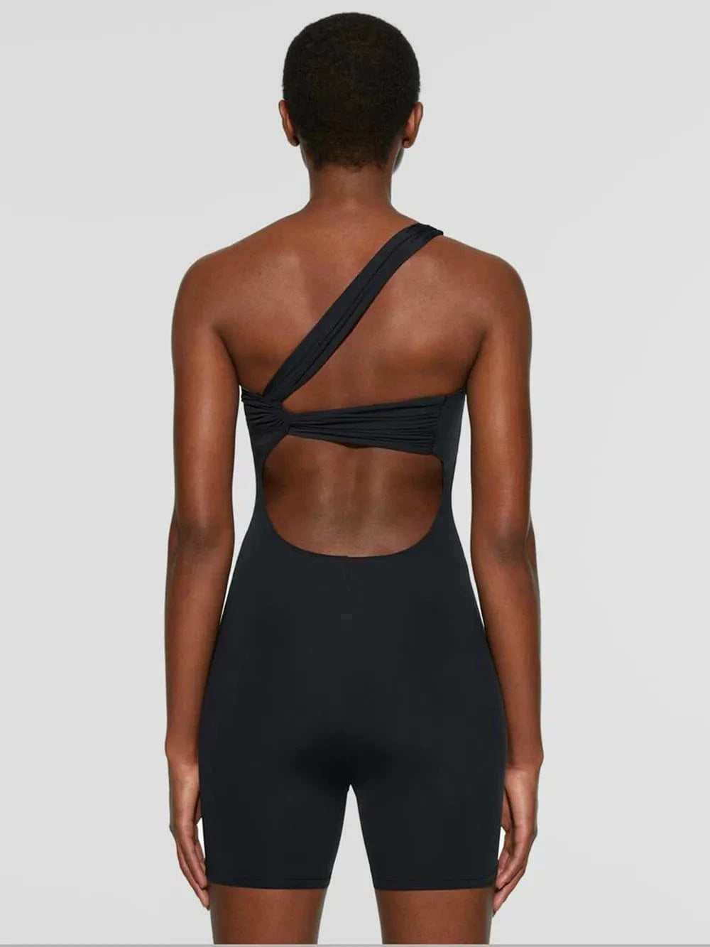 Trendsi Single Shoulder Active Romper