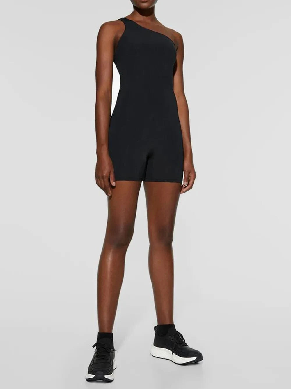 Trendsi Single Shoulder Active Romper